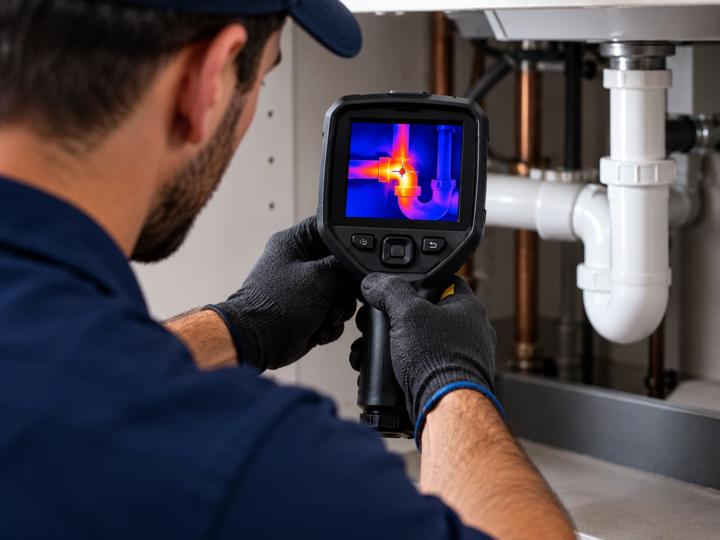 Leaks beneath the bench — plumbing concept